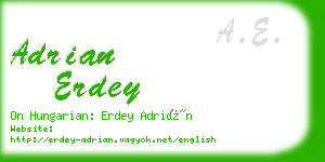 adrian erdey business card